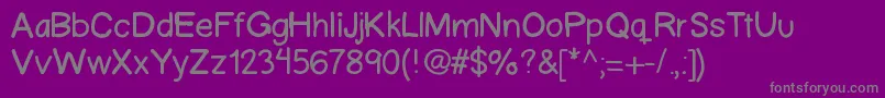 Ascriptt Font – Gray Fonts on Purple Background