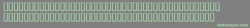 NewBird Font – Green Fonts on Gray Background