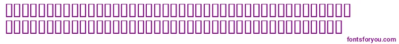 フォントNewBird – 白い背景に紫のフォント
