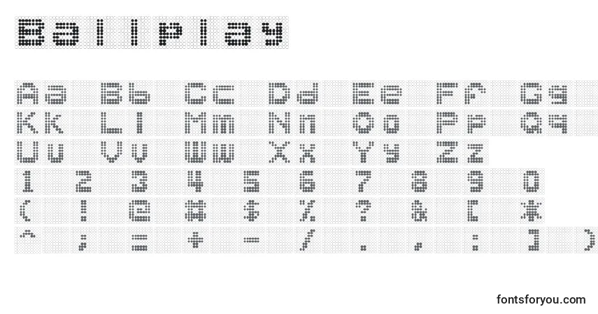 Ballplay Font – alphabet, numbers, special characters