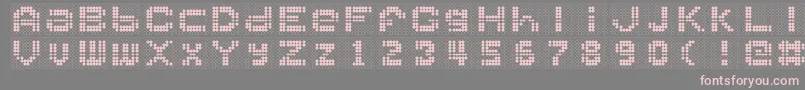 Ballplay Font – Pink Fonts on Gray Background