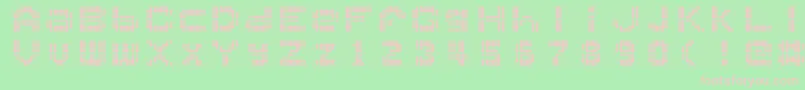 Ballplay Font – Pink Fonts on Green Background