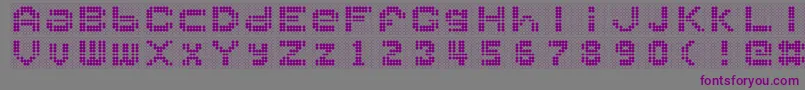 Ballplay Font – Purple Fonts on Gray Background