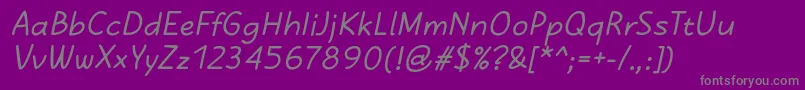 KasihBoldItalic Font – Gray Fonts on Purple Background