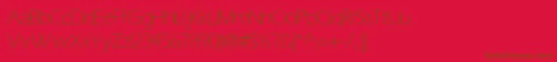Шрифт ErasLightLight – коричневые шрифты на красном фоне