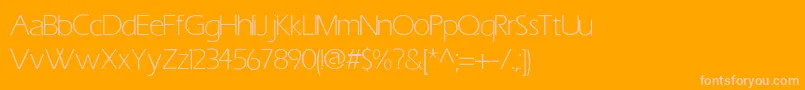 ErasLightLight Font – Pink Fonts on Orange Background
