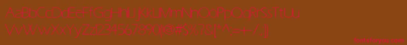 ErasLightLight Font – Red Fonts on Brown Background