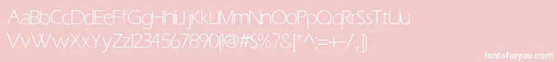 ErasLightLight Font – White Fonts on Pink Background