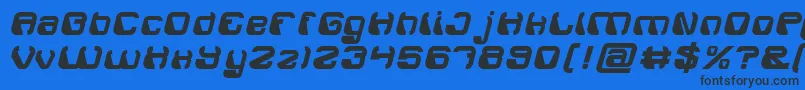 ElectroMagnetBold Font – Black Fonts on Blue Background