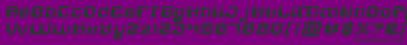 ElectroMagnetBold Font – Black Fonts on Purple Background