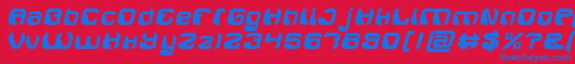 ElectroMagnetBold Font – Blue Fonts on Red Background