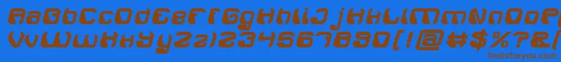 En savoir plus sur la police ElectroMagnetBold Police ElectroMagnetBold – polices brunes sur fond bleu