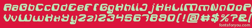 ElectroMagnetBold Font – Green Fonts on Red Background