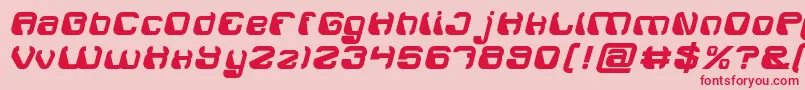 ElectroMagnetBold Font – Red Fonts on Pink Background