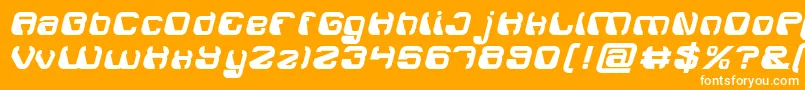 ElectroMagnetBold Font – White Fonts on Orange Background