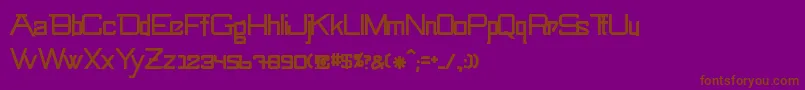 SwingarmyoriMedium Font – Brown Fonts on Purple Background