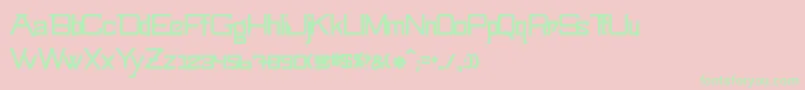 SwingarmyoriMedium Font – Green Fonts on Pink Background