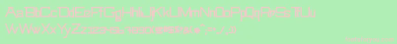 SwingarmyoriMedium Font – Pink Fonts on Green Background