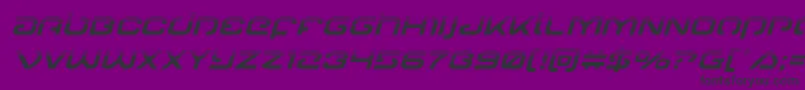 Gunrunnerhalfital Font – Black Fonts on Purple Background