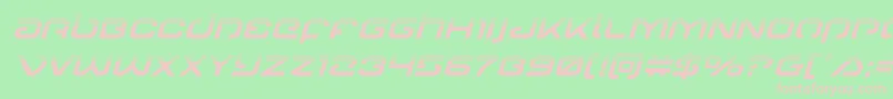 Gunrunnerhalfital Font – Pink Fonts on Green Background