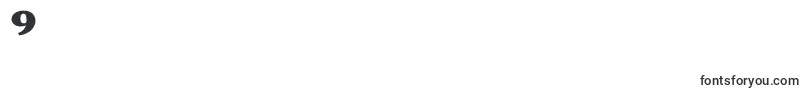 フォントPollerone – フォント数字9