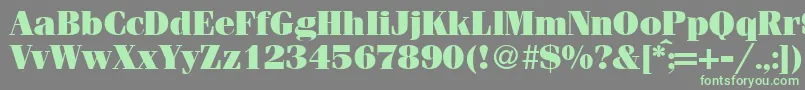 Weitere Informationen zur FerventultraRegularDb-Schriftart FerventultraRegularDb-Schriftart – Grüne Schriften auf grauem Hintergrund