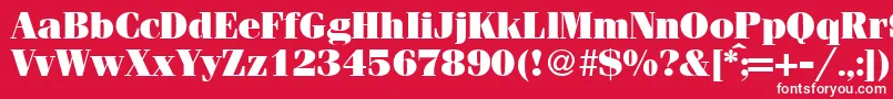 Más sobre la fuente FerventultraRegularDb fuente FerventultraRegularDb – Fuentes Blancas Sobre Fondo Rojo