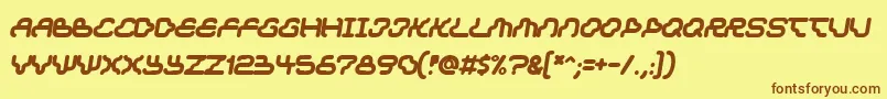 Dream Font – Brown Fonts on Yellow Background