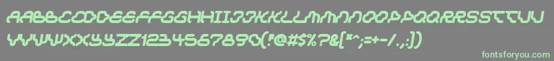 Dream Font – Green Fonts on Gray Background