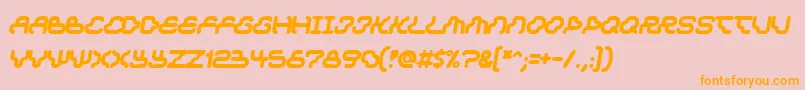 Dream Font – Orange Fonts on Pink Background