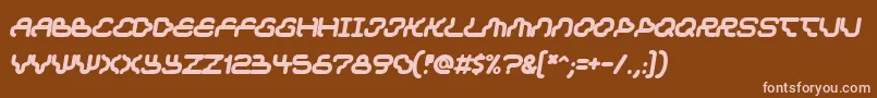 Dream Font – Pink Fonts on Brown Background