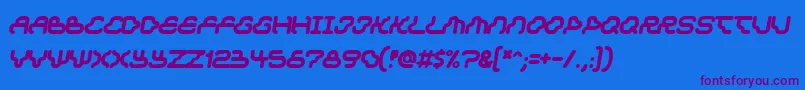 Dream Font – Purple Fonts on Blue Background