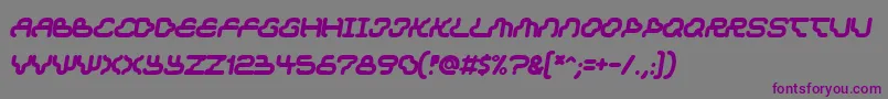 Dream Font – Purple Fonts on Gray Background