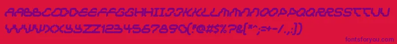 Czcionka Dream – fioletowe czcionki na czerwonym tle
