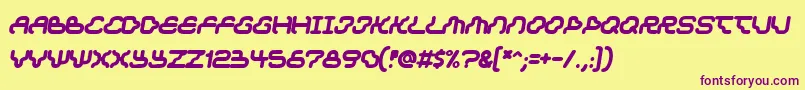 Dream Font – Purple Fonts on Yellow Background