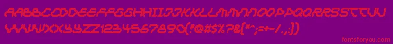 Dream Font – Red Fonts on Purple Background