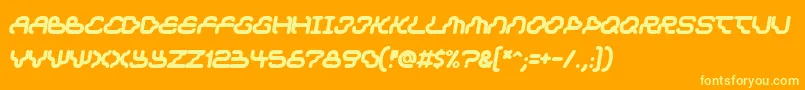 Dream Font – Yellow Fonts on Orange Background