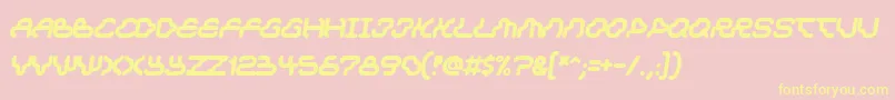 Dream Font – Yellow Fonts on Pink Background