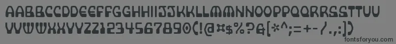 Supercomputer Font – Black Fonts on Gray Background