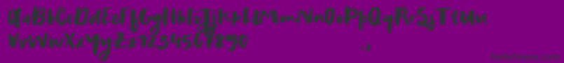 RecklessSample Font – Black Fonts on Purple Background