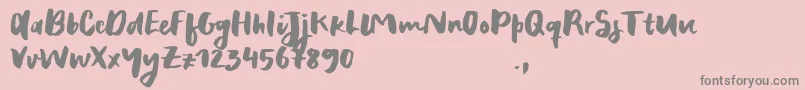 RecklessSample Font – Gray Fonts on Pink Background