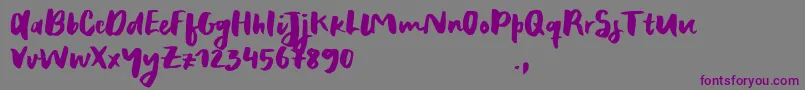 RecklessSample Font – Purple Fonts on Gray Background