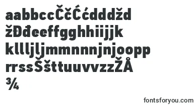 PfdintextcondproXblack font – croatian Fonts