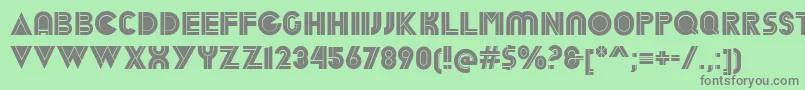 DekalInline Font – Gray Fonts on Green Background