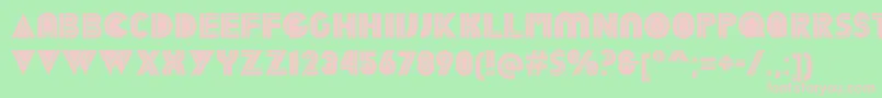 DekalInline Font – Pink Fonts on Green Background