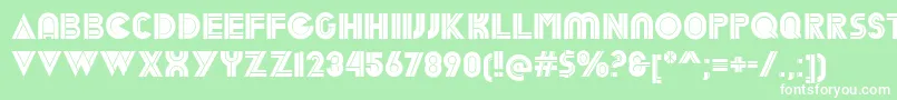 DekalInline Font – White Fonts on Green Background