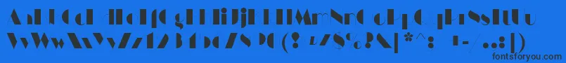 HarlemnightsRegular Font – Black Fonts on Blue Background