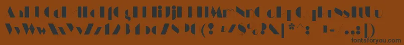 HarlemnightsRegular Font – Black Fonts on Brown Background