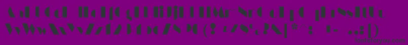 fuente HarlemnightsRegular – Fuentes Negras Sobre Fondo Morado
