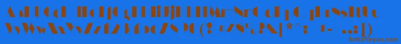 Police HarlemnightsRegular – polices brunes sur fond bleu